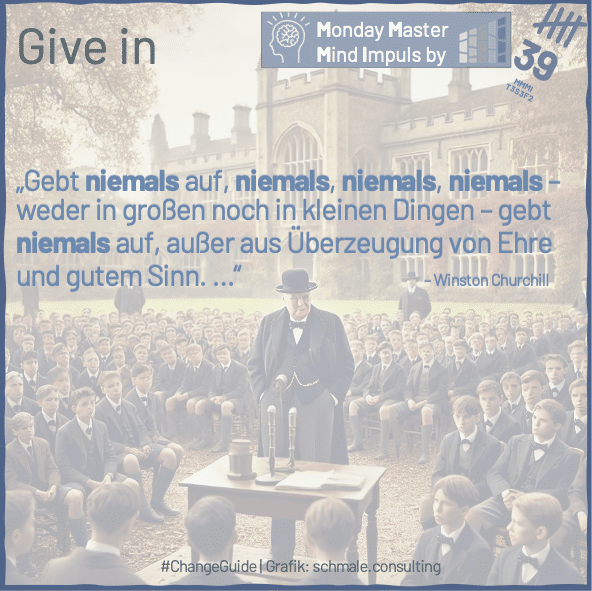 Winston Churchills Rede an der Harrow School: Gebt niemals auf